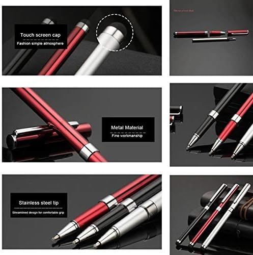 Tek Styz Pro Stylus + Pen תואם ל- Philips TAS1505B/00 עם מגע רגישות גבוהה בהתאמה אישית ודיו שחור! [3 חבילות אדומות]